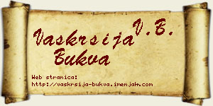 Vaskrsija Bukva vizit kartica